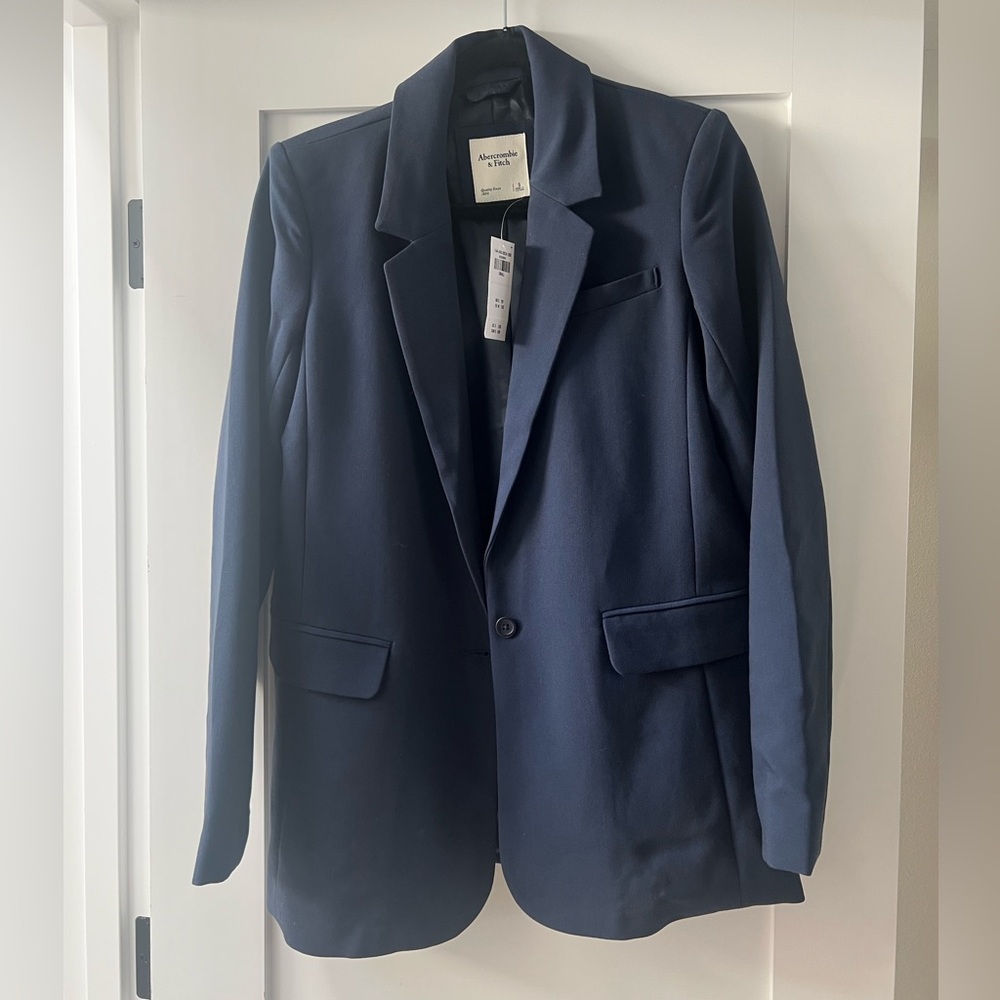 Abercrombie & Fitch Women’s Blazer - Navy Blue
